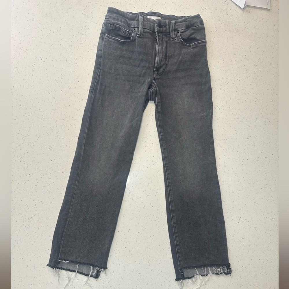 Good American / good straight cropped jeans - like new - pre-loved